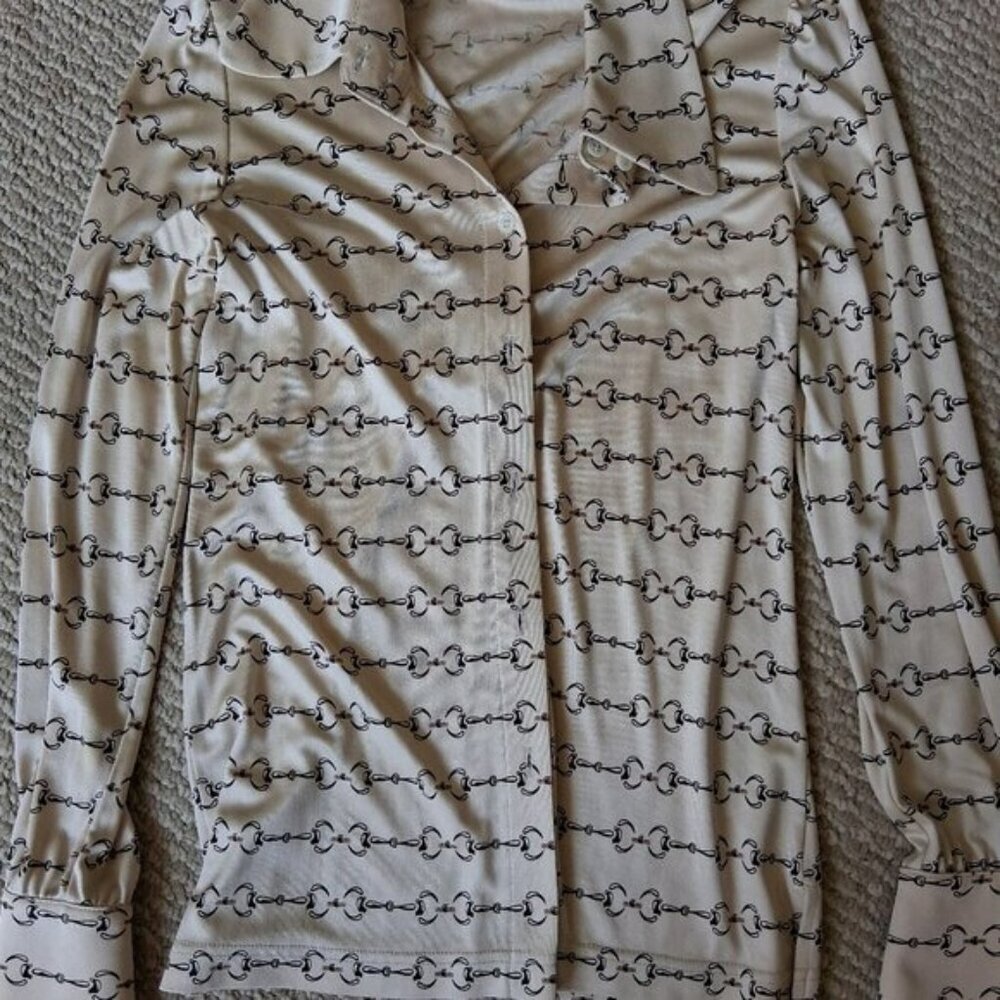 Pink tartan silk shirt 10